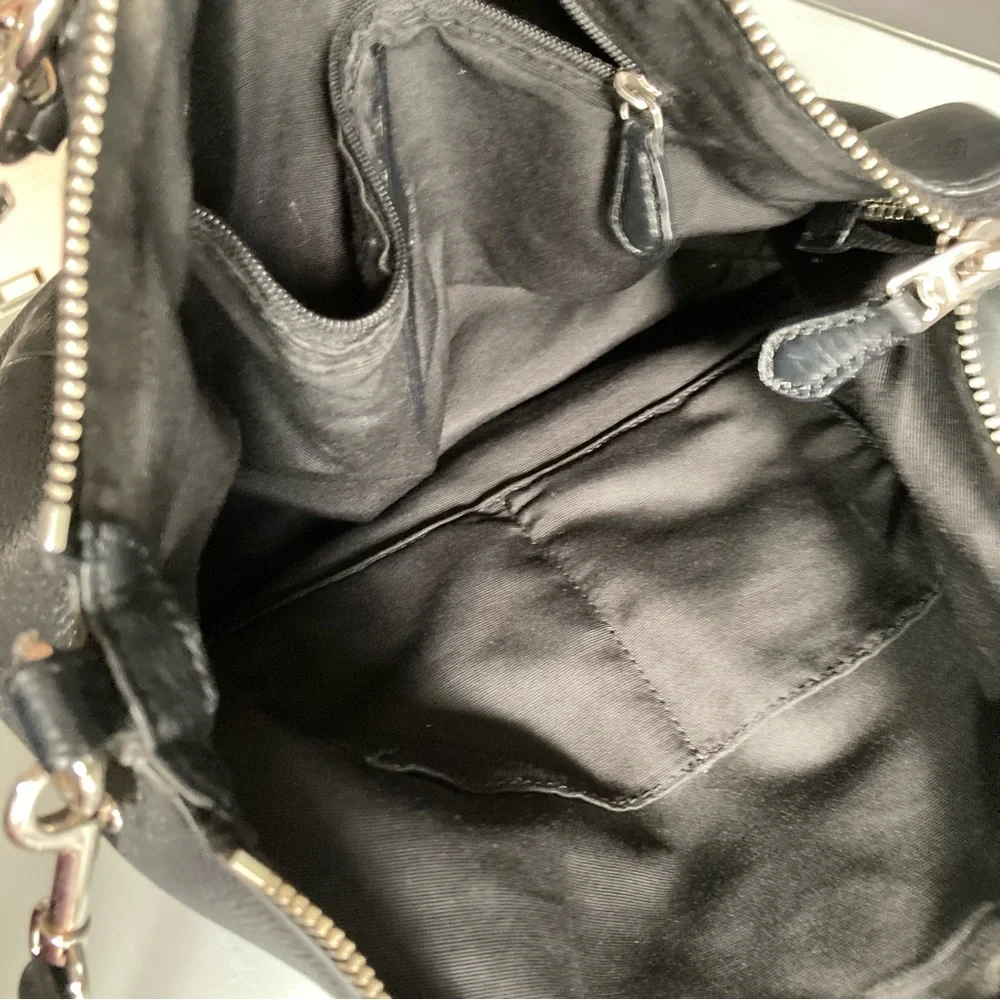 Coach Black Leather Kelsey Satchel Crossbody Bag